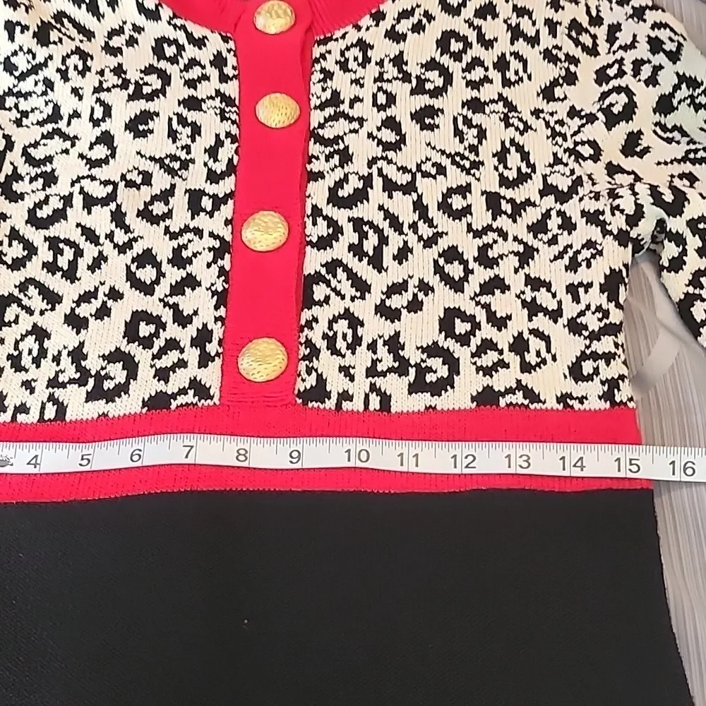 Vintage Steve Fabrikant Wool Knit Dress - Picture 6 of 11